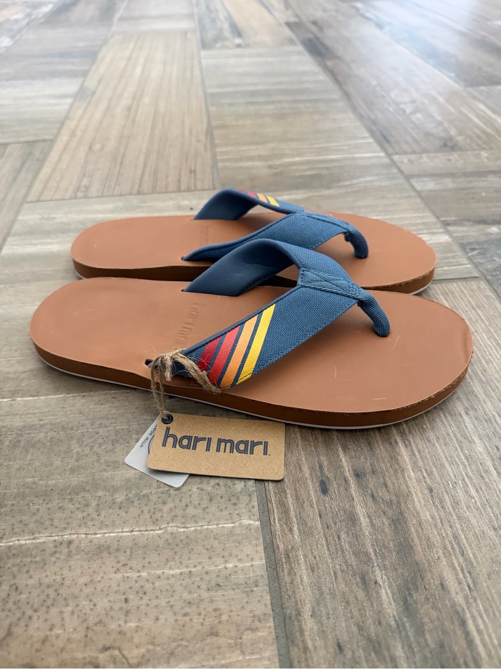 HARI MARI MEN'S DEL MAR FLIP FLOPS in Harbor size 11 - Picture 4 of 7